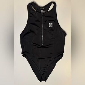 H&M Black Zipper Swim Suit